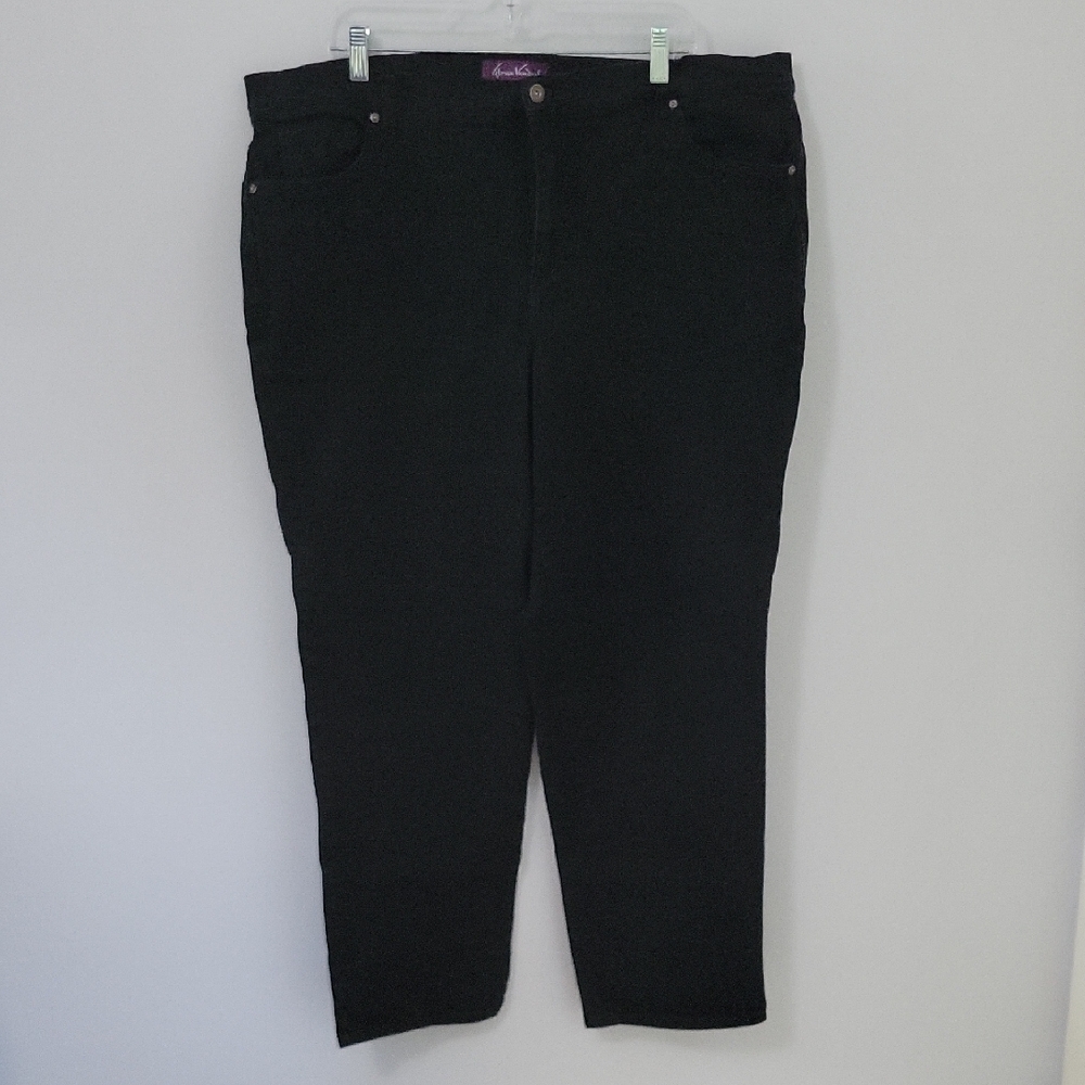 Gloria Vanderbilt Amanda Black Jeans, Size 20W